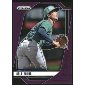 2025 Panini Prizm Prizms Purple #280 Cole Young