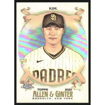 2021 Topps Allen and Ginter Chrome Refractors #176 Ha-Seong Kim