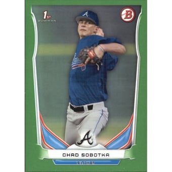 2014 Bowman Draft Green #DP87 Chad Sobotka