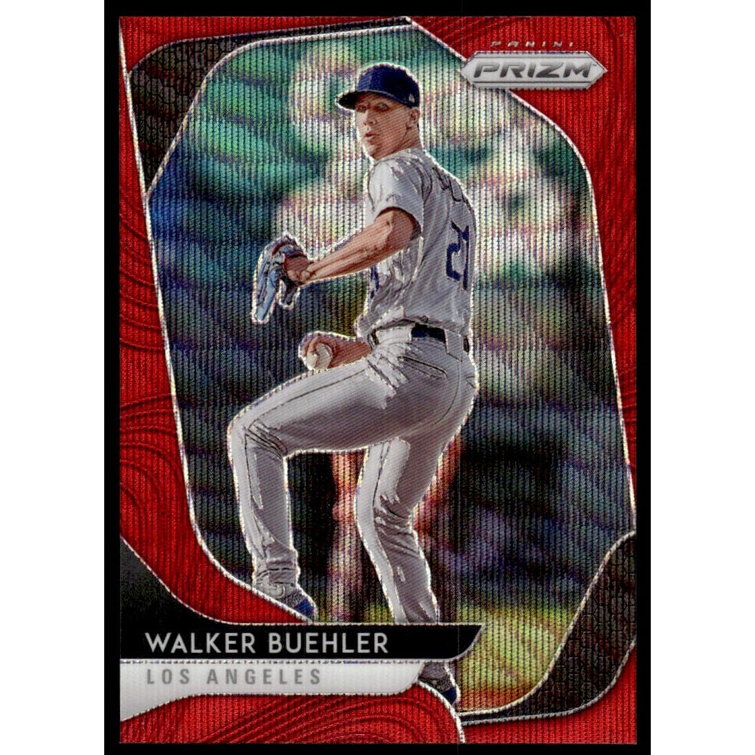 2020 Panini Prizm Prizms Red Wave #200 Walker Buehler