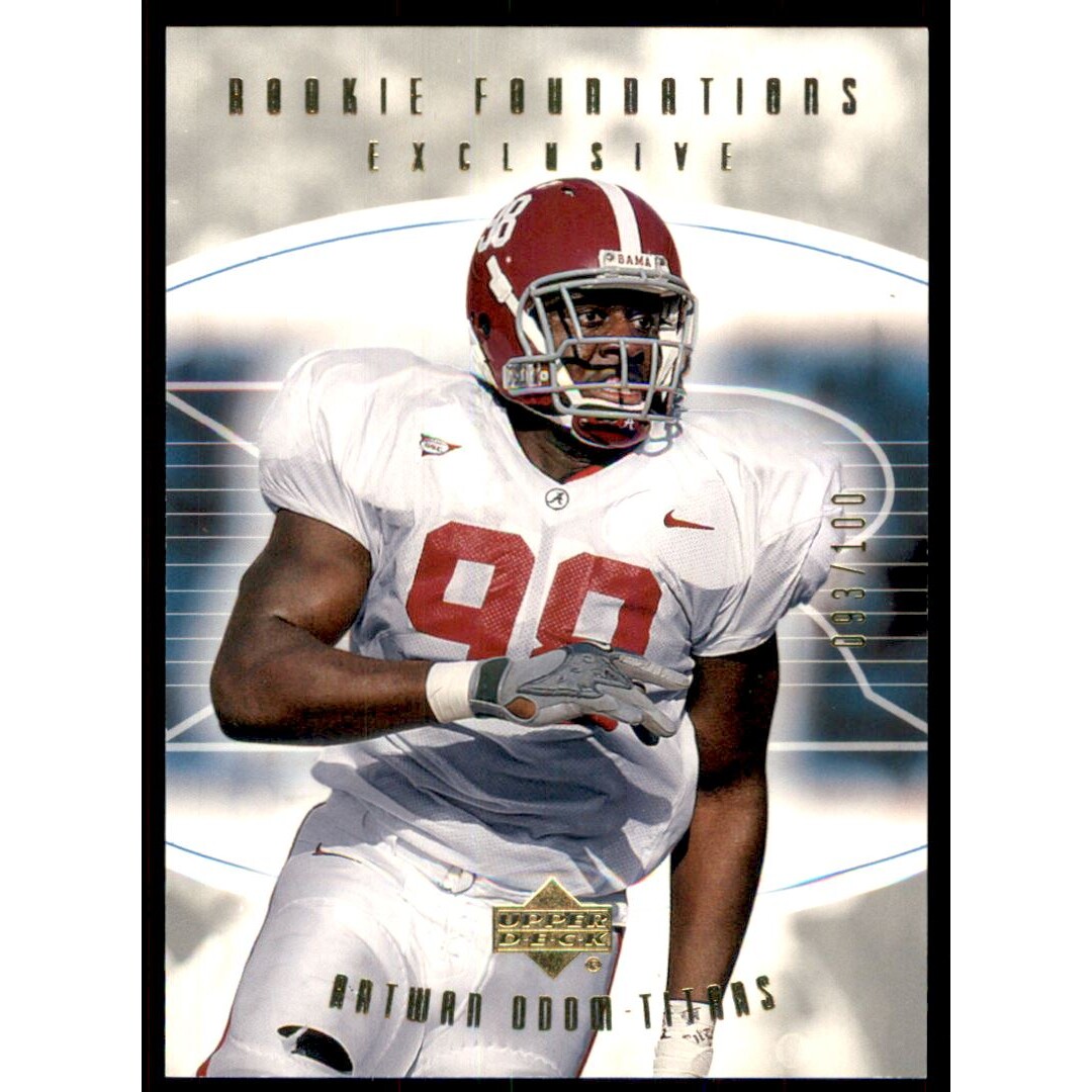 2004 Upper Deck Foundations Exclusive Gold #166 Antwan Odom. rookie card picture