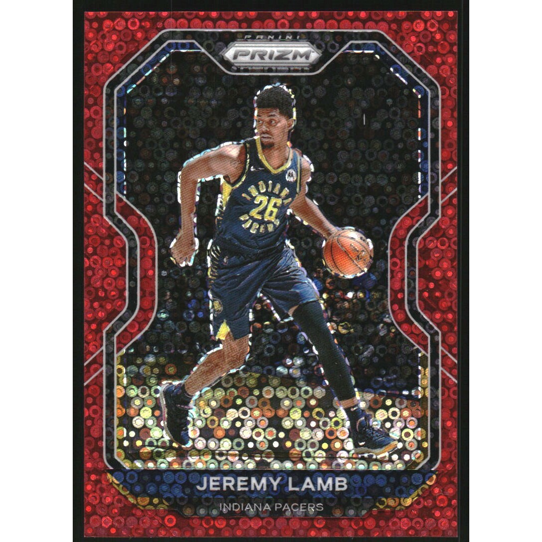2020-21 Panini Prizm Prizms Fast Break Red #96 Jeremy Lamb