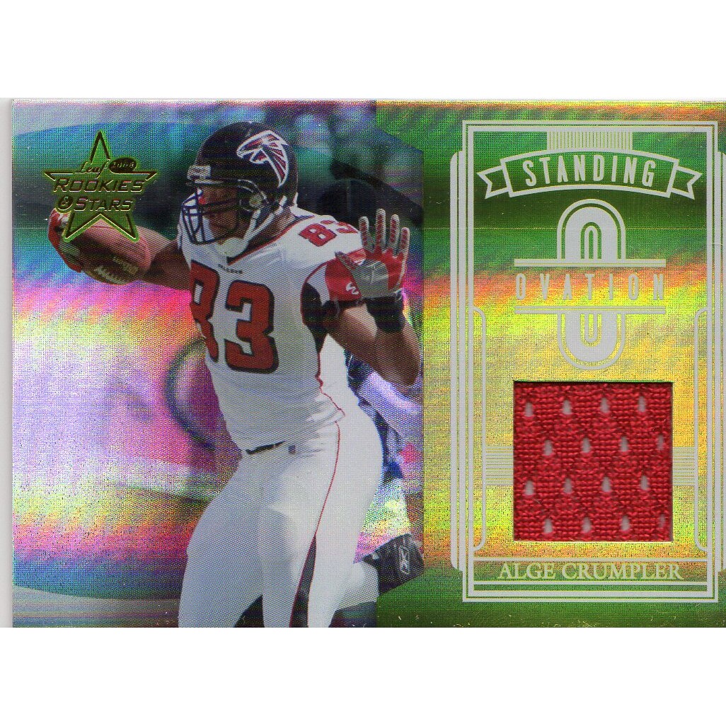 2006 Leaf Rookies and Stars Standing Ovation Materials #SO20 Alge Crumpler