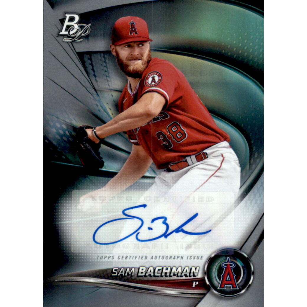 2022 Bowman Platinum Top Prospects Autographs #TOP8 Sam Bachman. rookie card picture