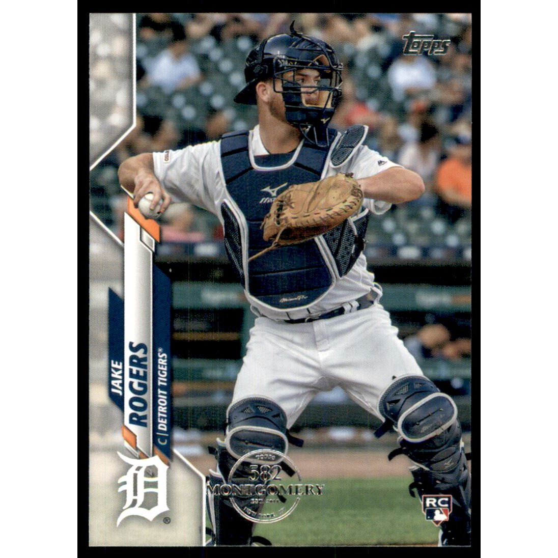 2020 Topps Factory Set 582 Montgomery Club #147 Jake Rogers. rookie card picture