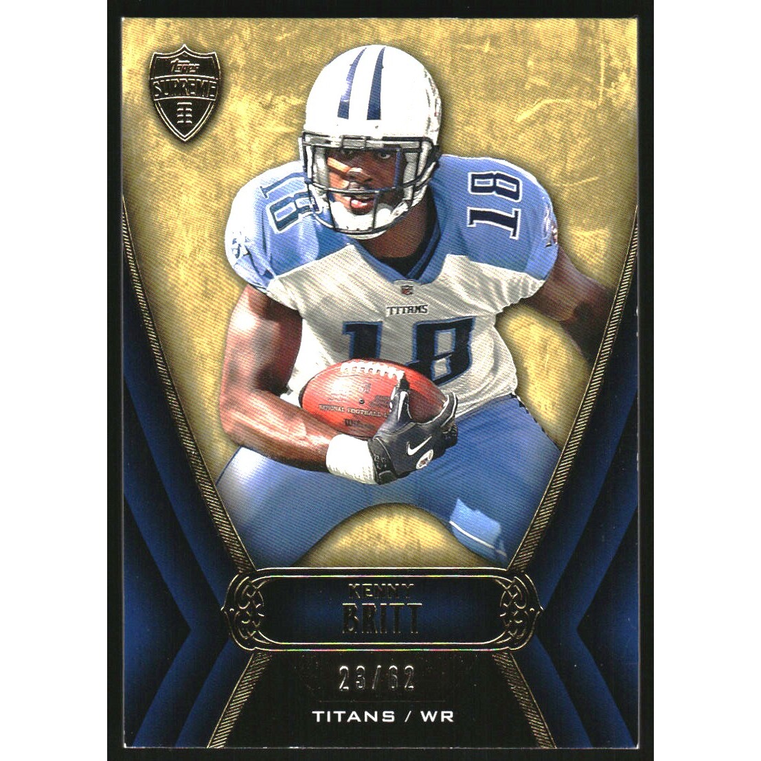 2010 Topps Supreme Blue #17 Kenny Britt