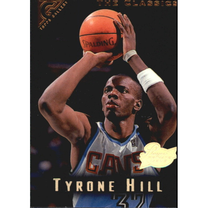 1995-96 Topps Gallery Player's Private Issue #63 Tyrone Hill. rookie card picture