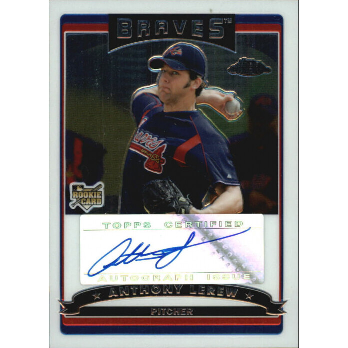 2006 Topps Chrome #345 Anthony Lerew AU (RC). rookie card picture
