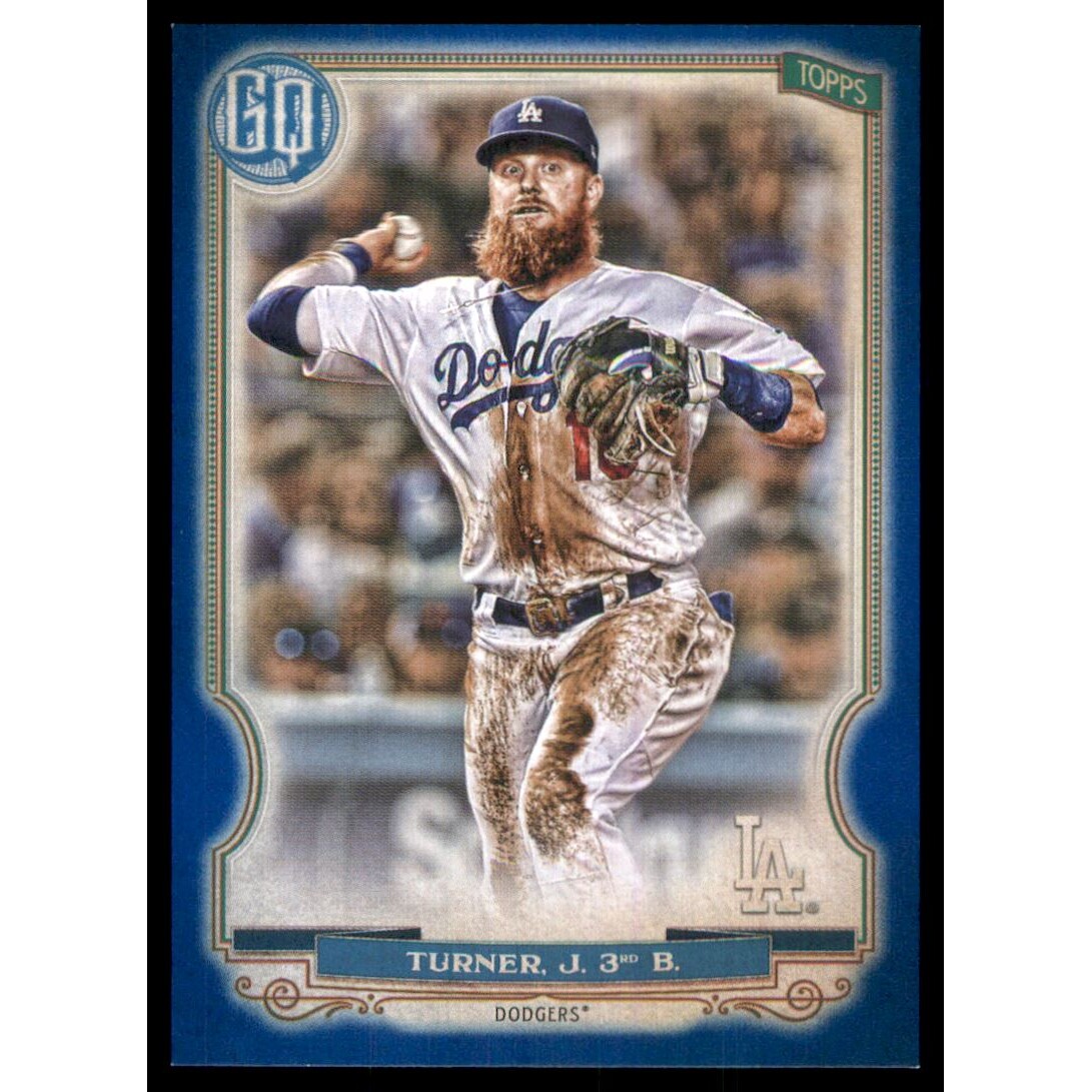 2020 Topps Gypsy Queen Blue #92 Justin Turner. rookie card picture