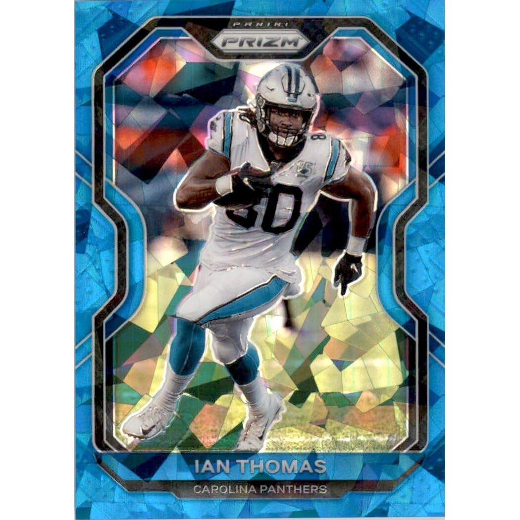 2020 Panini Prizm Prizms Blue Ice #238 Ian Thomas. rookie card picture