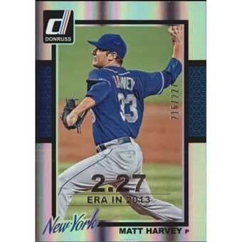 2014 Donruss Stat Line Season #110 Matt Harvey/227