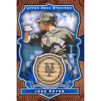 2004 Upper Deck Etchings Game Bat Blue #JR Jose Reyes