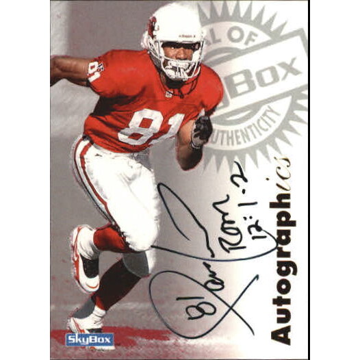 1997 SkyBox Premium Autographics #50 Frank Sanders EX/IM/S