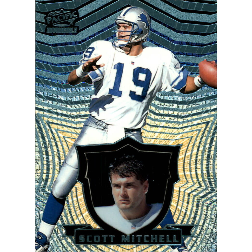 1997 Pacific Invincible Platinum Blue #47 Scott Mitchell