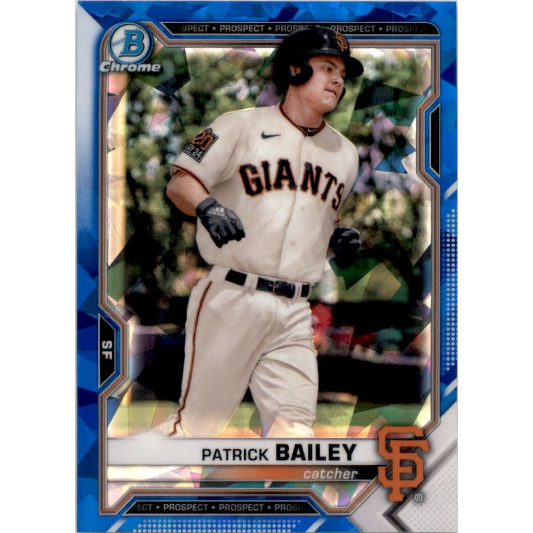 2021 Bowman Chrome Sapphire Prospects #BCP108 Patrick Bailey. rookie card picture