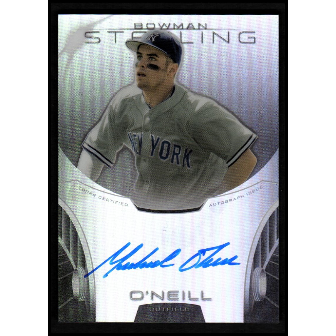 2013 Bowman Sterling Prospect Autographs Refractors #MO Michael O'Neill. rookie card picture
