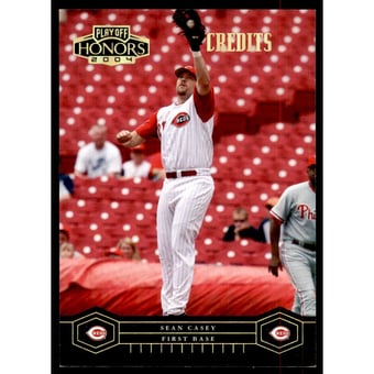 2004 Playoff Honors Credits Gold #62 Sean Casey