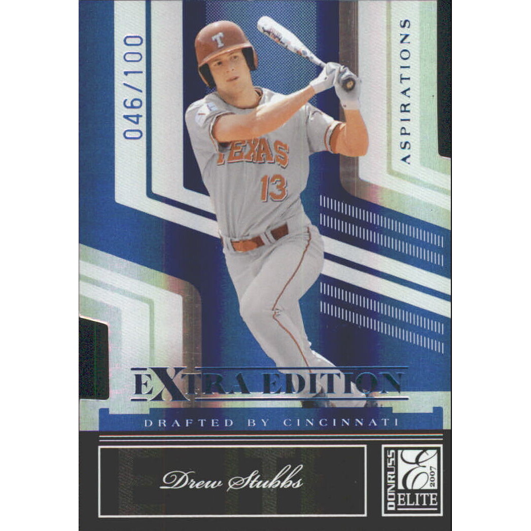 2007 Donruss Elite Extra Edition Aspirations #19 Drew Stubbs