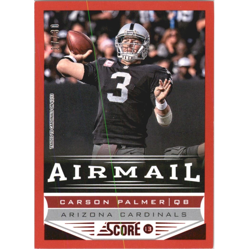 2013 Score Red Zone #243 Carson Palmer AM