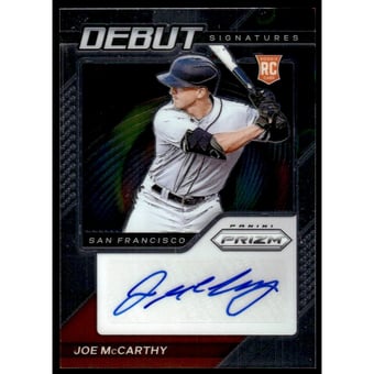 2021 Panini Prizm Debut Signatures #34 Joe McCarthy