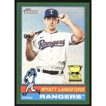 2025 Topps Heritage Green Border #29 Wyatt Langford