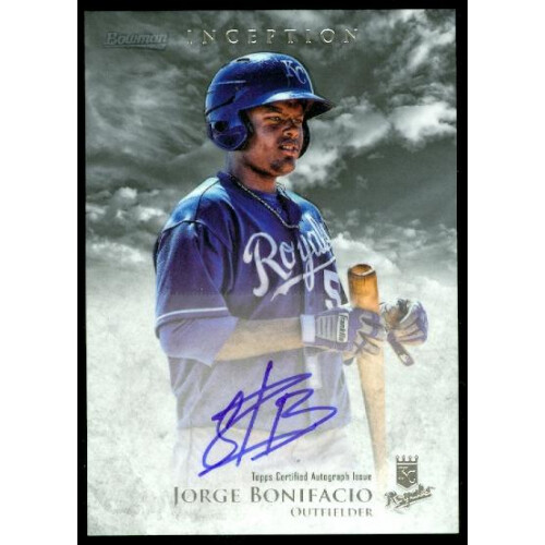 2013 Bowman Inception Prospect Autographs #JBO Jorge Bonifacio. rookie card picture