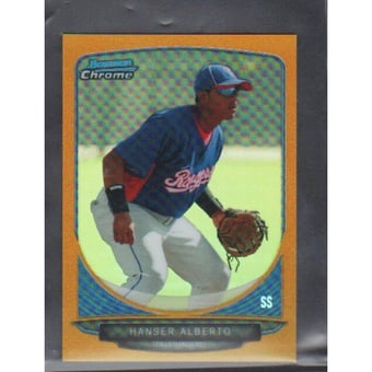 2013 Bowman Chrome Mini Gold Refractors #147 Hanser Alberto
