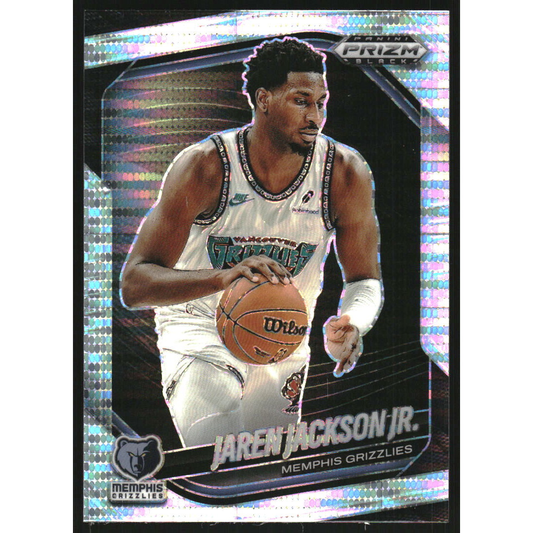 2024-25 Panini Prizm Black Prizms Pulsar #2 Jaren Jackson Jr.