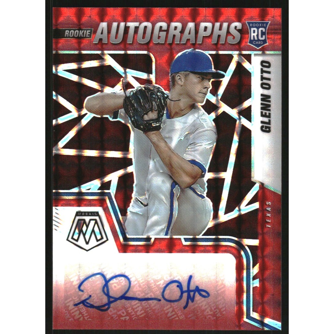 2022 Panini Mosaic Rookie Autographs Mosaic Choice Fusion #48 Glenn Otto. rookie card picture
