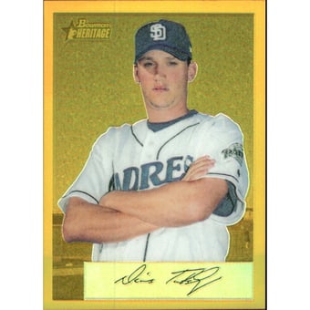 2002 Bowman Heritage Gold Chrome Refractors #86BHC Dennis Tankersley