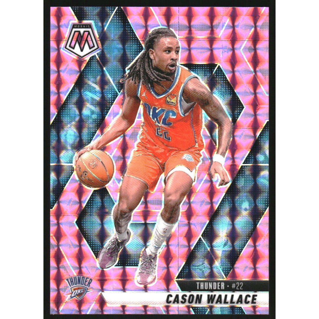2024-25 Panini Mosaic Mosaic Pink #49 Cason Wallace