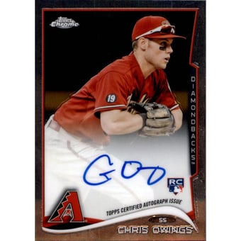 2014 Topps Chrome Rookie Autographs #161 Chris Owings