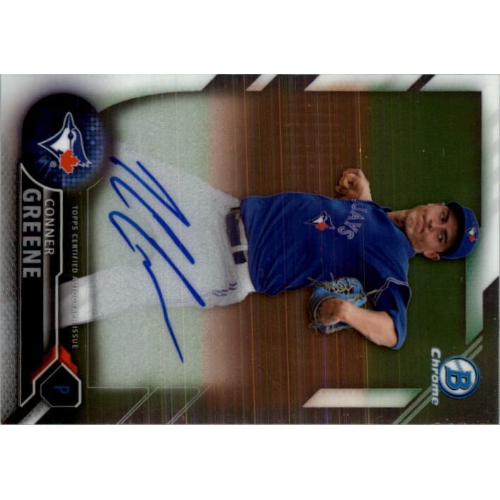 2016 Bowman Chrome Prospect Autographs #BCAPCG Conner Greene. rookie card picture