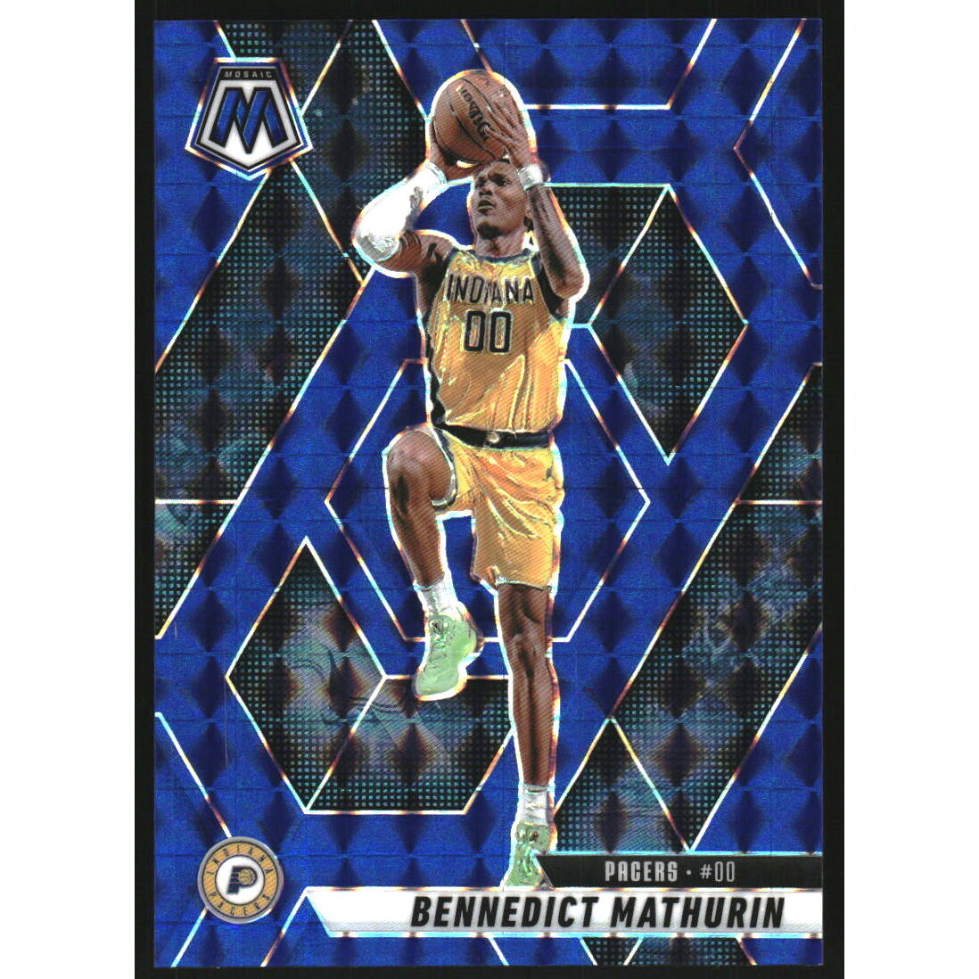 2024-25 Panini Mosaic Mosaic Blue #154 Bennedict Mathurin