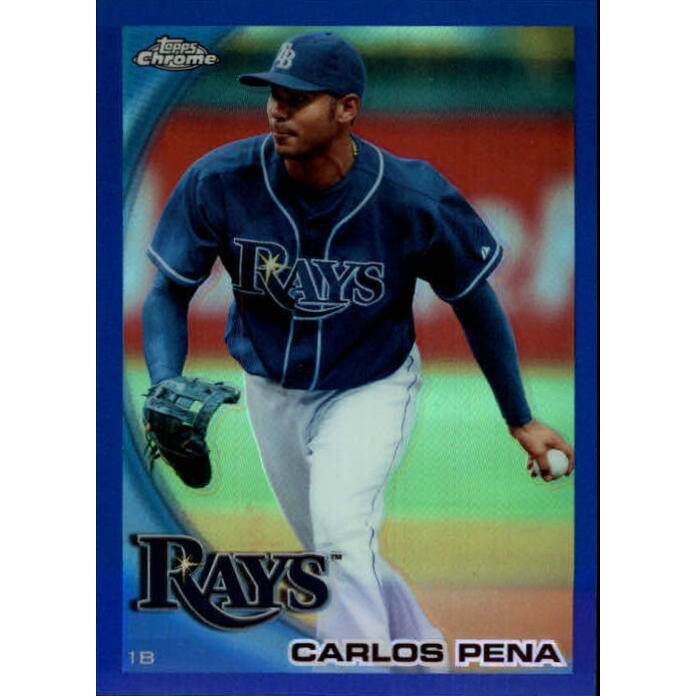 2010 Topps Chrome Blue Refractors #101 Carlos Pena