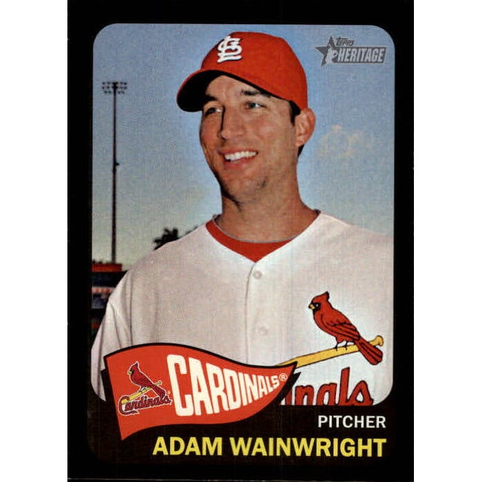 2014 Topps Heritage Black Border #THC100 Adam Wainwright