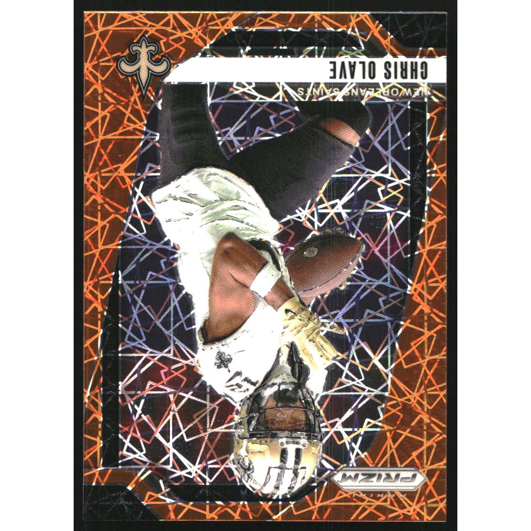 2024 Panini Prizm Prizms Lazer #206 Chris Olave. rookie card picture