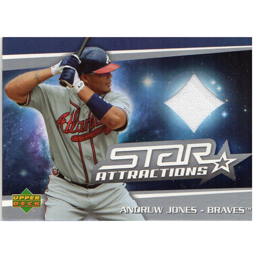 2006 Upper Deck Star Attractions Swatches #AJ Andruw Jones Jsy. rookie card picture