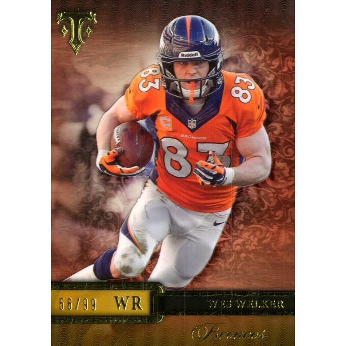 2014 Topps Triple Threads Gold #65 Wes Welker 2014 Topps Triple Threads Gold #65 Wes Welker