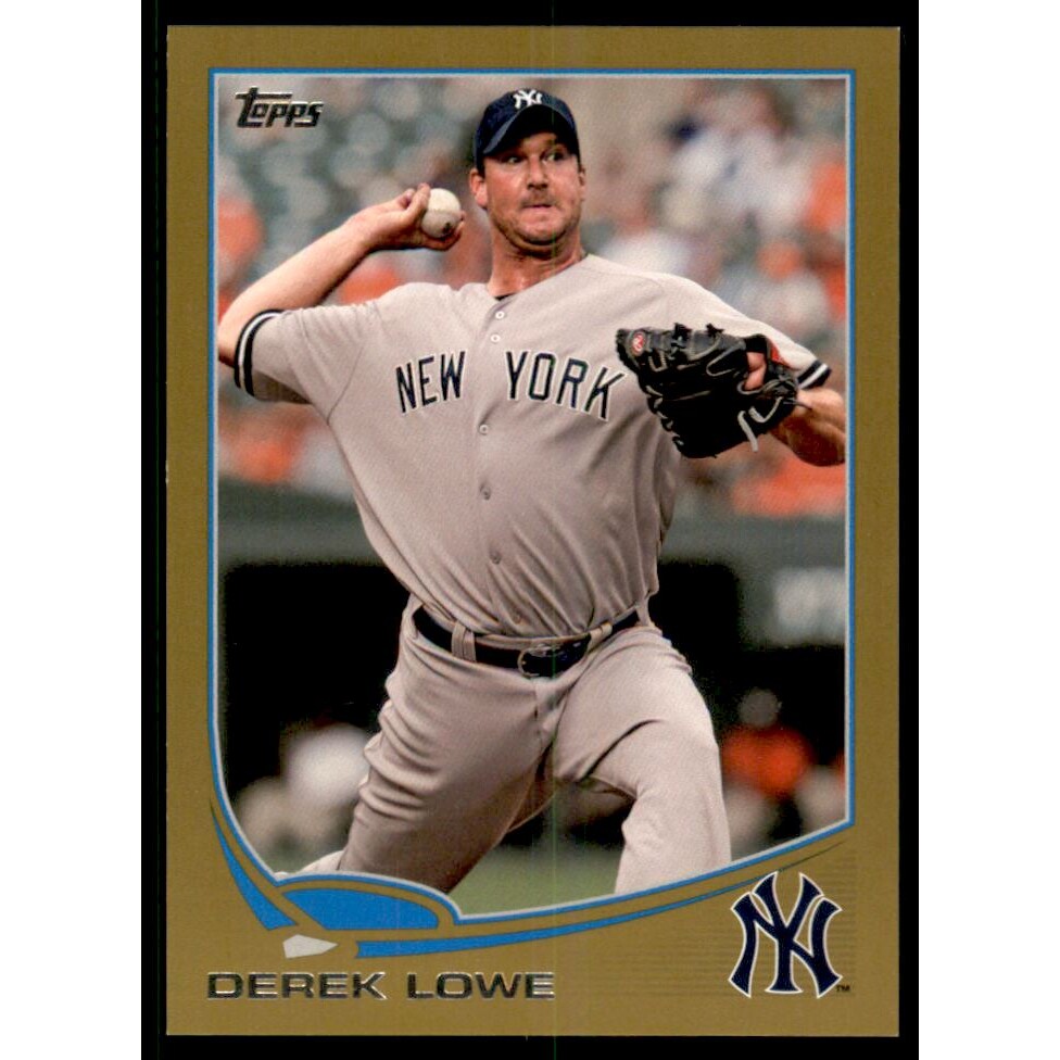 2013 Topps Mini Gold #226 Derek Lowe. rookie card picture