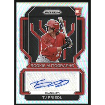 2022 Panini Prizm Rookie Autographs Prizms Silver #30 TJ Friedl