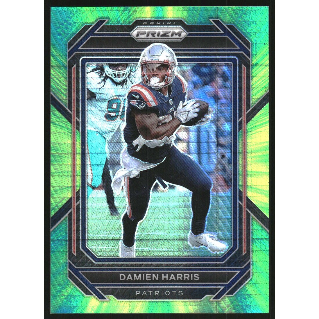 2022 Panini Prizm Prizms Hyper #198 Damien Harris