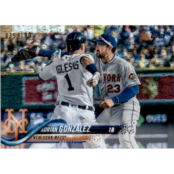 2018 Topps Factory Set Foilboard #575 Adrian Gonzalez