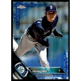 2016 Topps Chrome Blue Refractors #61 Hisashi Iwakuma