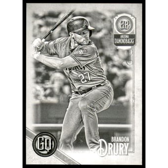2018 Topps Gypsy Queen Black and White #85 Brandon Drury