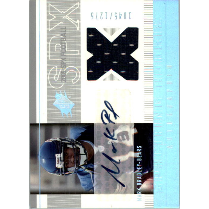 2005 SPx #196B Mark Bradley JSY AU RC