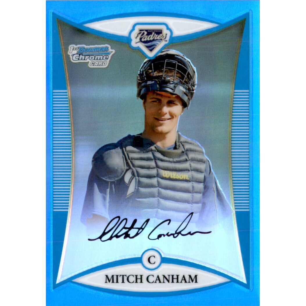 2008 Bowman Chrome Prospects Blue Refractors #BCP141 Mitch Canham