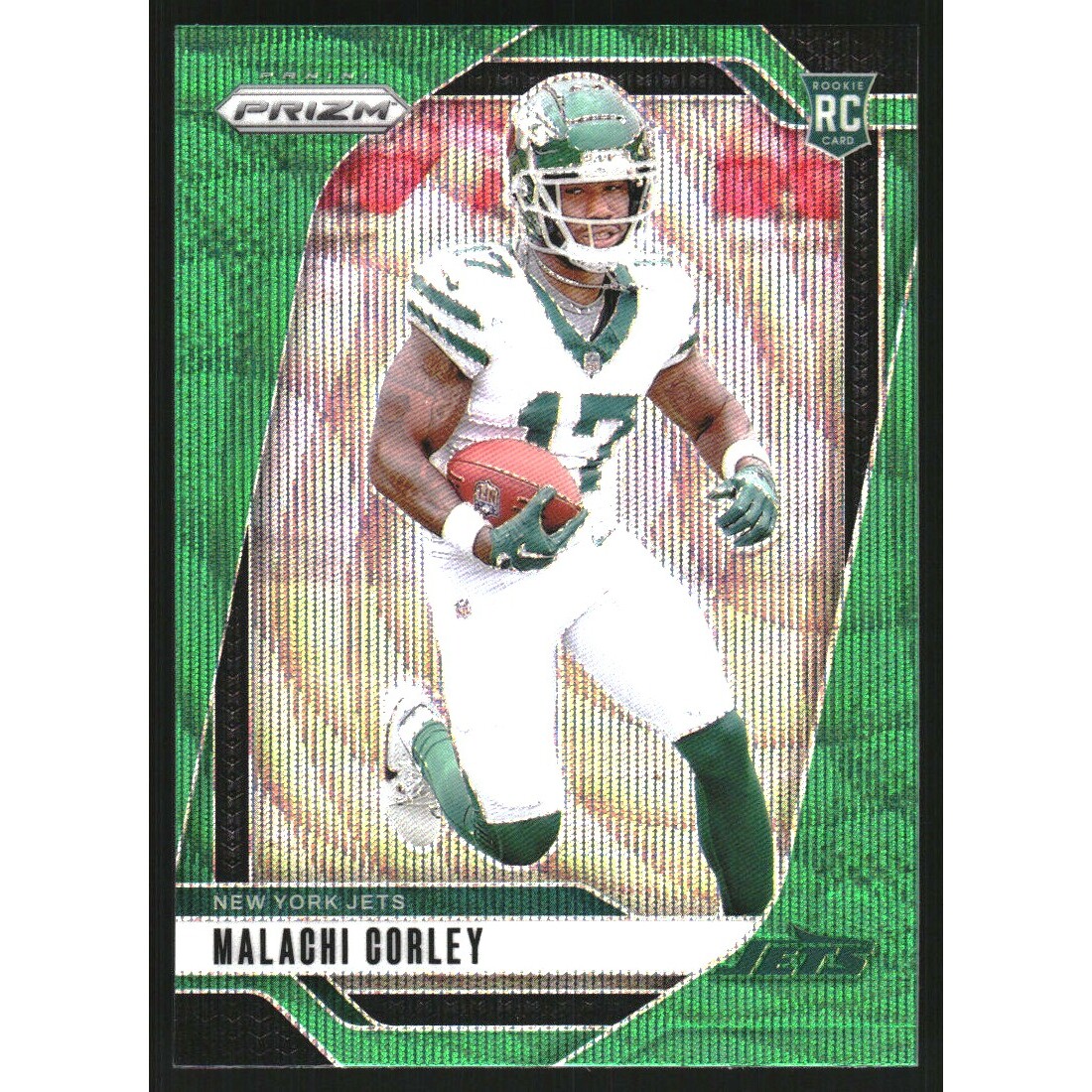 2024 Panini Prizm Prizms Green Wave #369 Malachi Corley