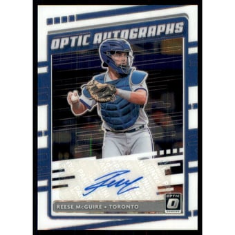 2020 Donruss Optic Autographs #37 Reese McGuire
