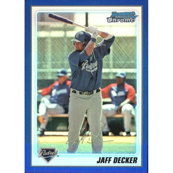 2010 Bowman Chrome Prospects Blue Refractors #BCP109A Jaff Decker